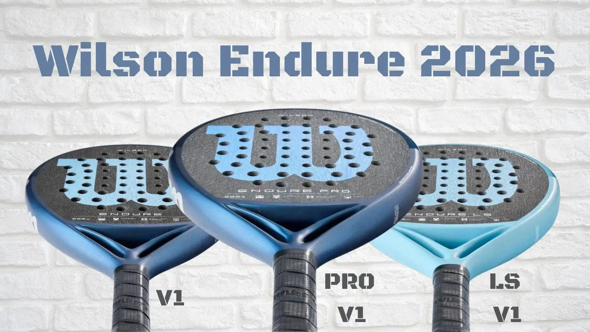 Collection Wilson Endure 2026 : raquettes de padel V1, Pro V1 et LS V1 bleues