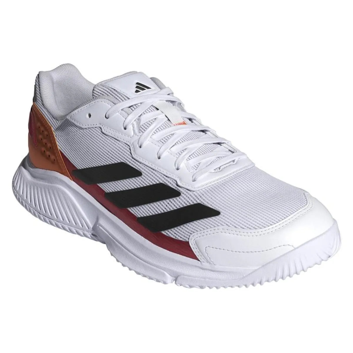 Chaussures padel Adidas Courtquick Padel blanc rouge Cobre — vue détail 1