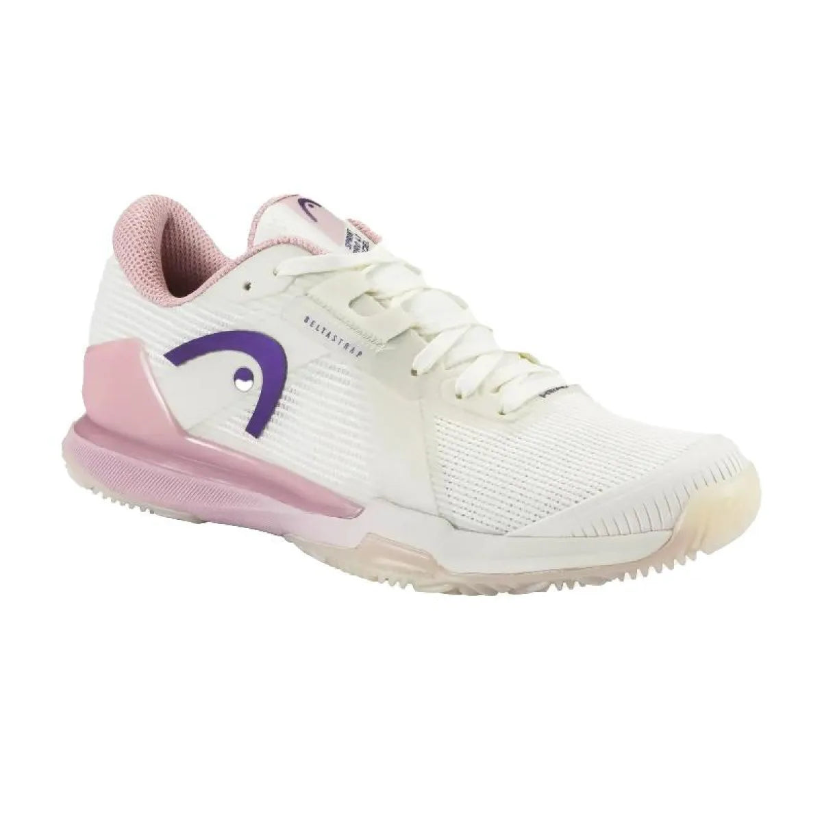 Chaussures padel Head Sprint Pro 4.0 Padel blanc rose Mujer — vue de face