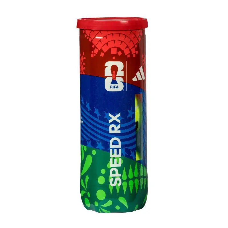 Tube de 3 balles de padel Adidas Speed RX Coupe du Monde 2026
