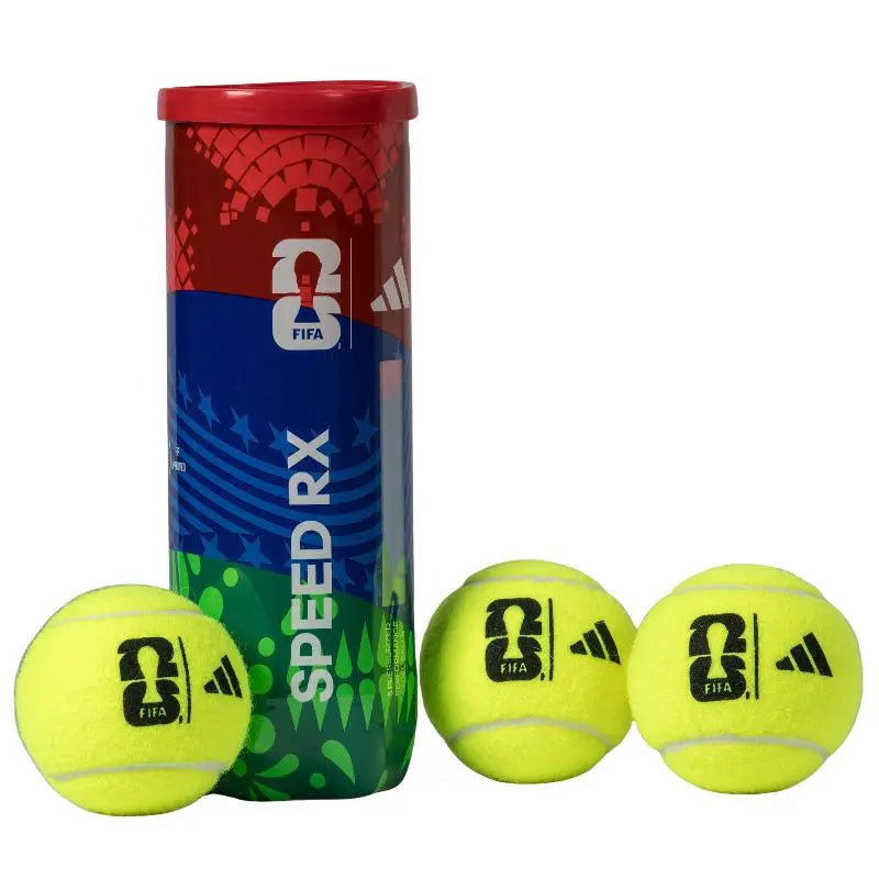 Tube de 3 balles de padel Adidas Speed RX Coupe du Monde 2026