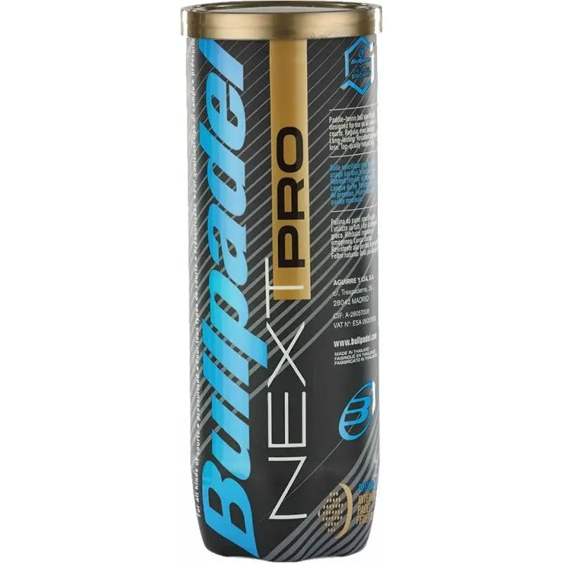 Tube de 3 balles de padel Bullpadel FIP Next Pro