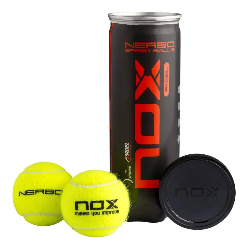 Tube de 3 balles de padel Nox Nerbo