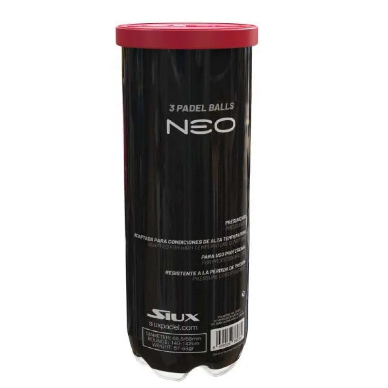 Tube de 3 balles de padel Siux Neo