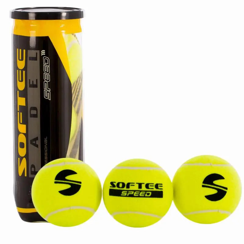 Tube de 3 balles de padel Softee Speed Softee