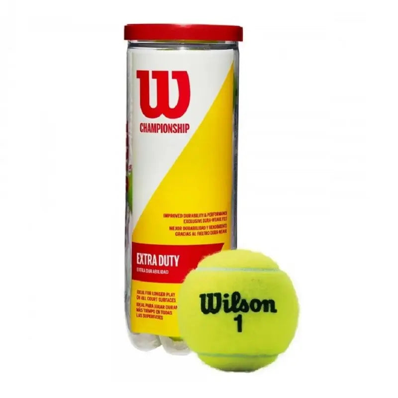 Tube de 3 balles Wilson Championship Extra Duty Wilson