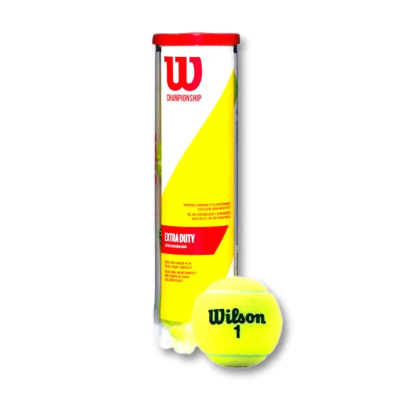 Tube de 4 balles Wilson Championship Extra Duty Wilson