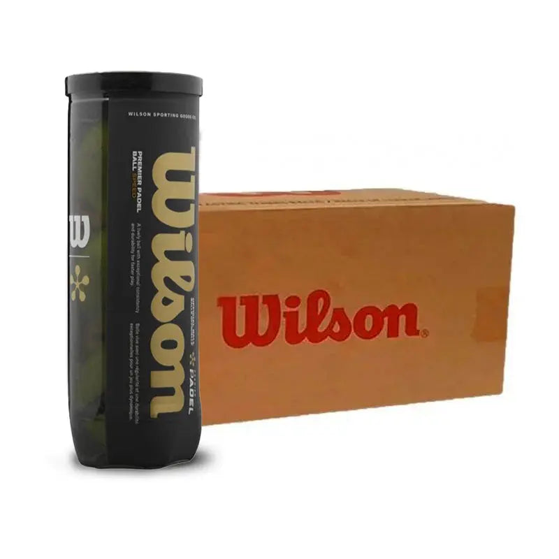 Carton de 72 balles de padel (24 tubes de 3) Wilson Padel Premier Speed Wilson