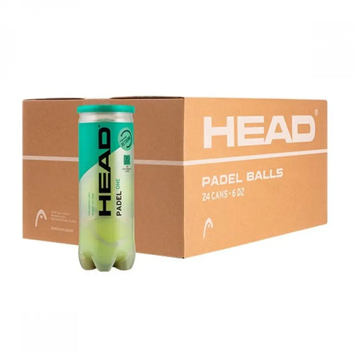 Carton de 72 balles de padel (24 tubes de 3) Head One Head