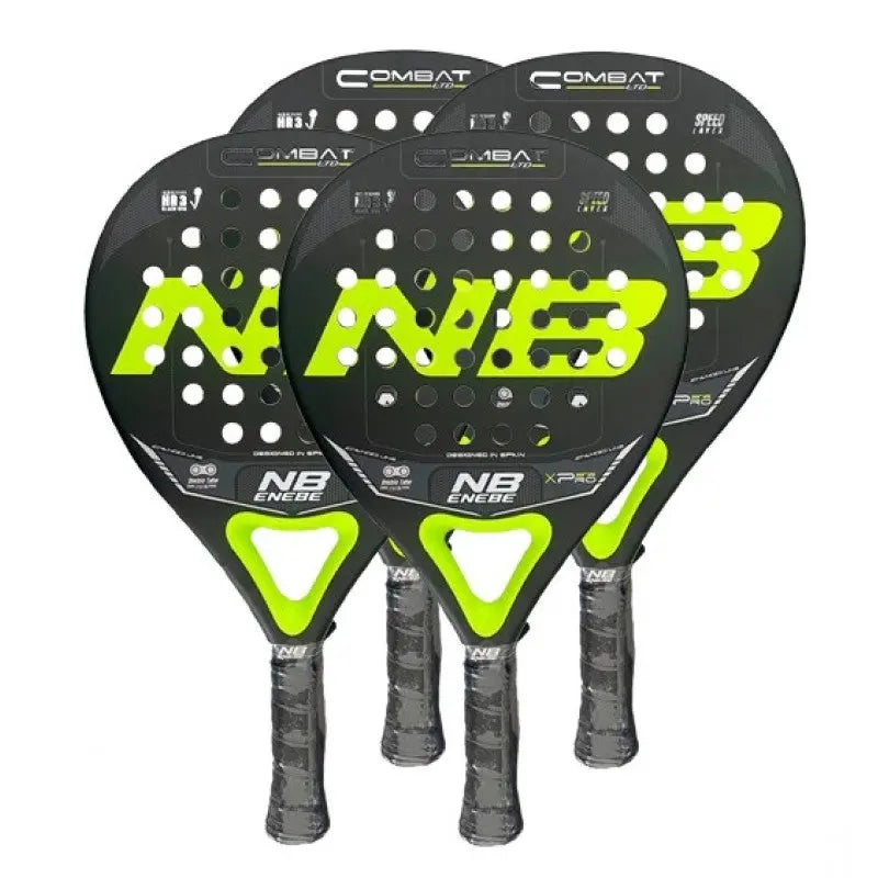 Pack raquettes de padel Enebe Combat Jaune x4