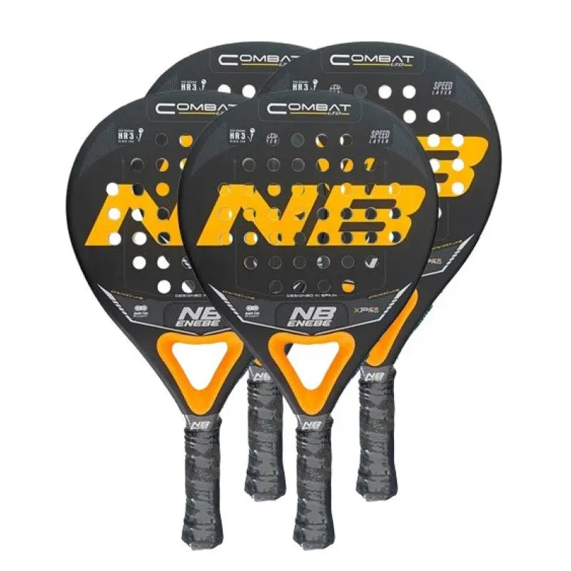 Pack raquettes de padel Enebe Combat orange x4