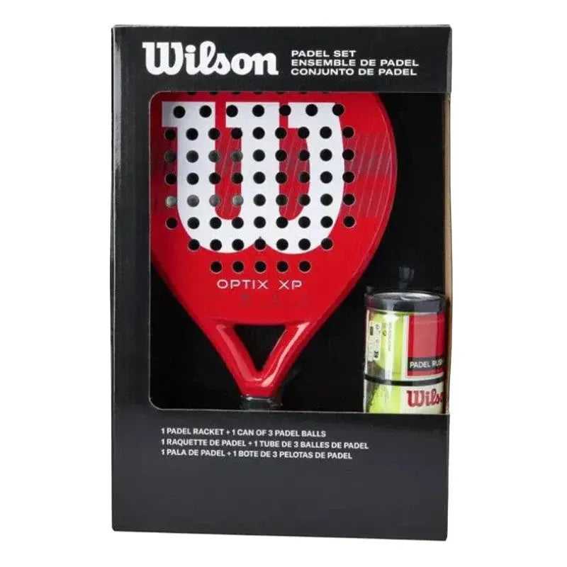 Pack padel Wilson Optix XP Rouge