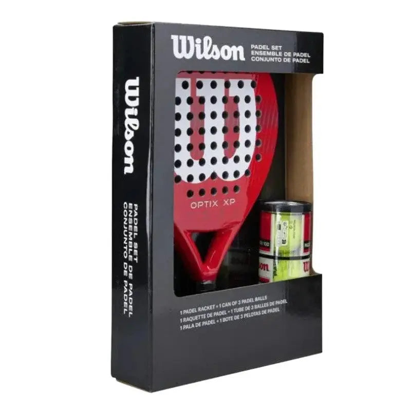 Pack padel Wilson Optix XP Rouge