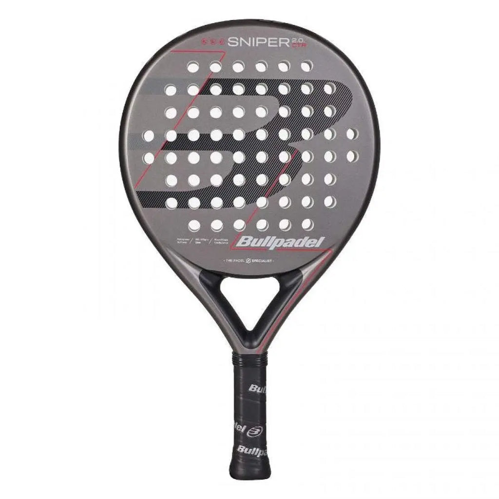 Raquette Bullpadel Sniper 2.0 Control Gris Oscuro 2026 Bullpadel