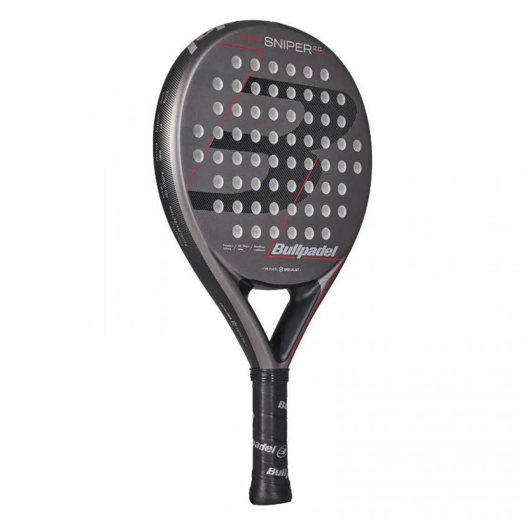 Raquette Bullpadel Sniper 2.0 Control Gris Oscuro 2026 Bullpadel