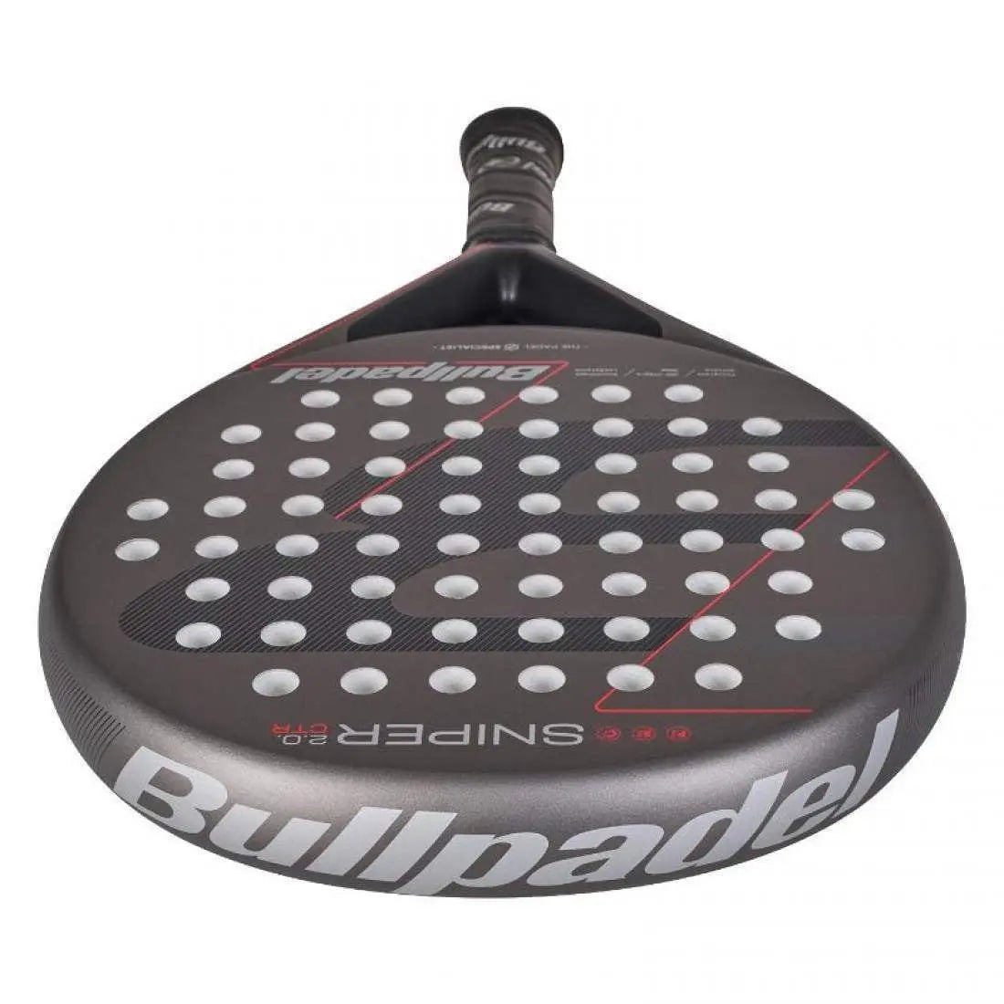 Raquette Bullpadel Sniper 2.0 Control Gris Oscuro 2026 Bullpadel
