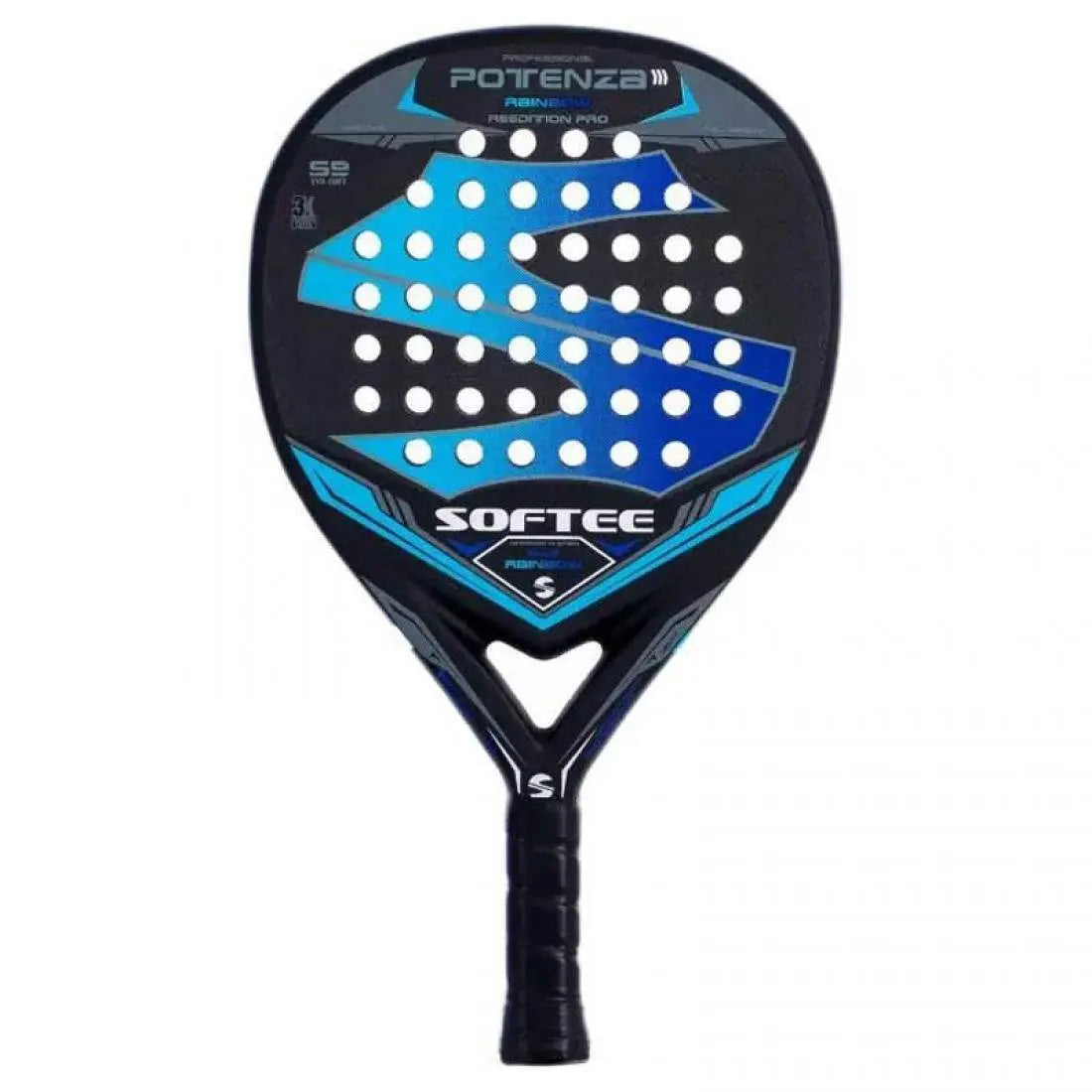 Raquette Softee Potenza Rainbow Bleu 2024