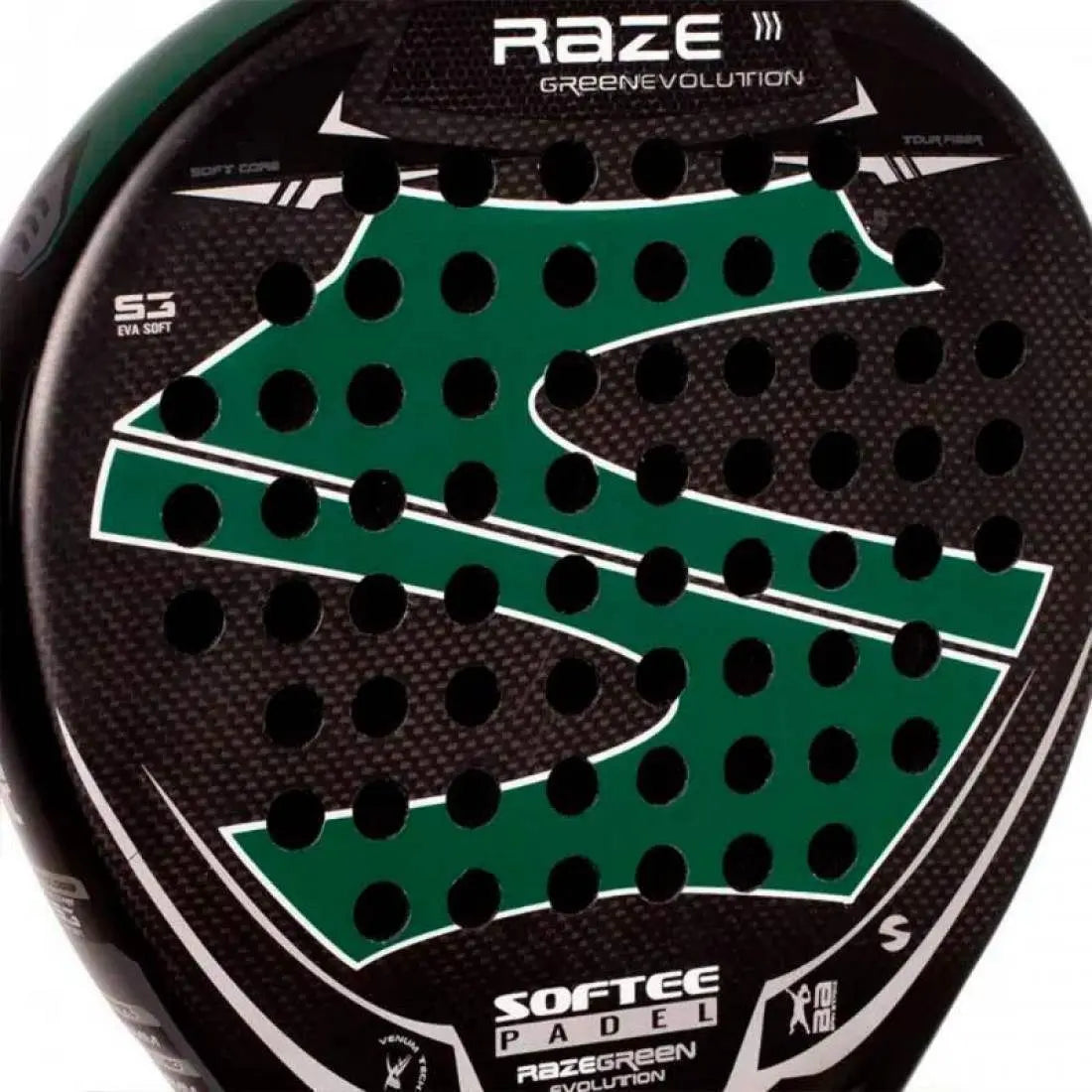 Raquette Softee Raze Evolution Verde Carbono Softee