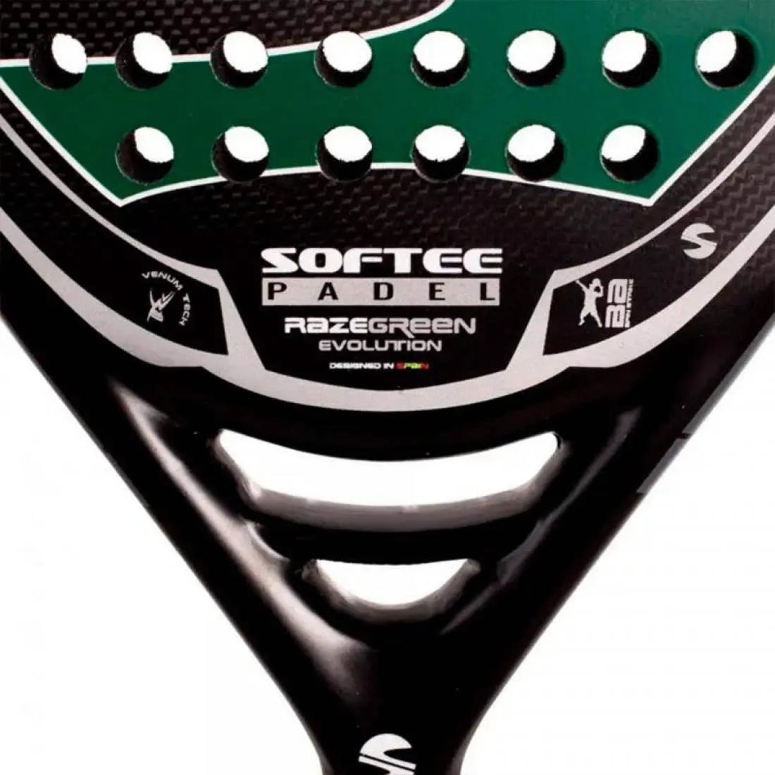 Raquette Softee Raze Evolution Verde Carbono Softee