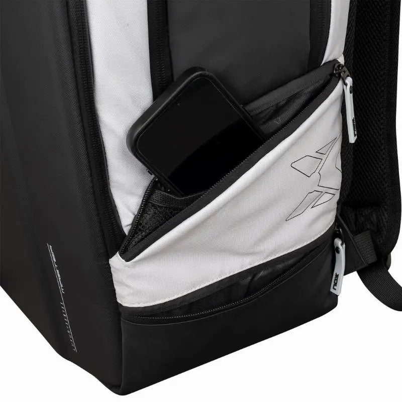 Sac à dos de padel Nox AT10 Luxury Master Series Noir Blanc