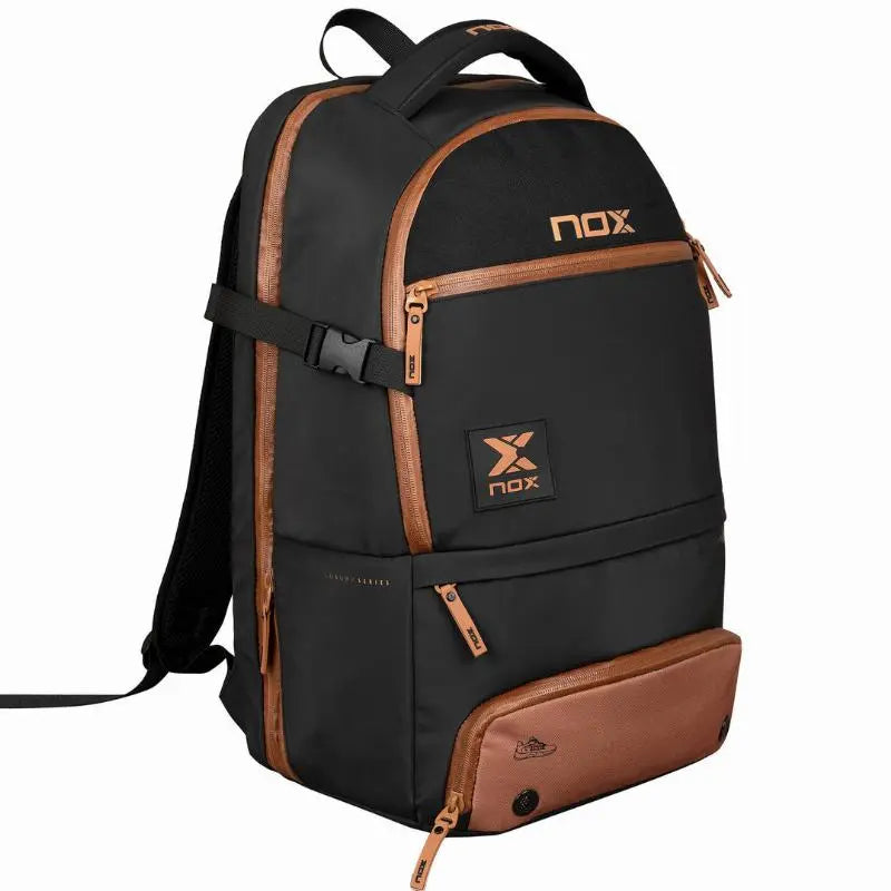 Sac à dos de padel Nox AT10 Luxury Open Series Noir Marron
