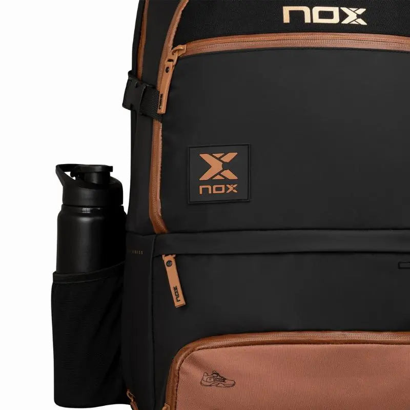 Sac à dos de padel Nox AT10 Luxury Open Series Noir Marron