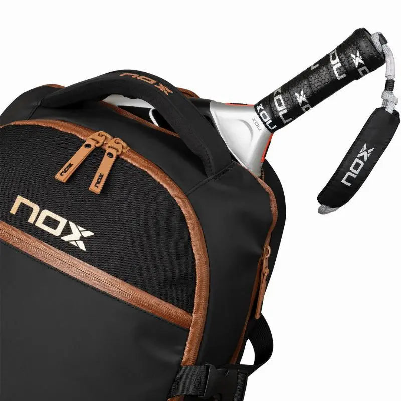 Sac à dos de padel Nox AT10 Luxury Open Series Noir Marron