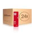 Carton 72 balles - 24 tubes de 3 unités - Wilson Padel X3 — vue de face