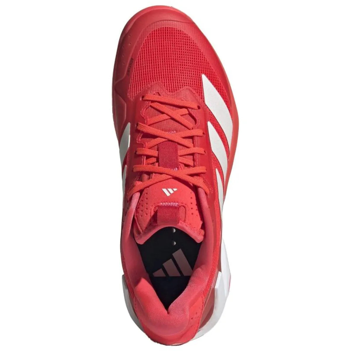 Chaussures padel femme Adidas Adizero Ubersonic 5 rouge blanc rose — vue détail 1