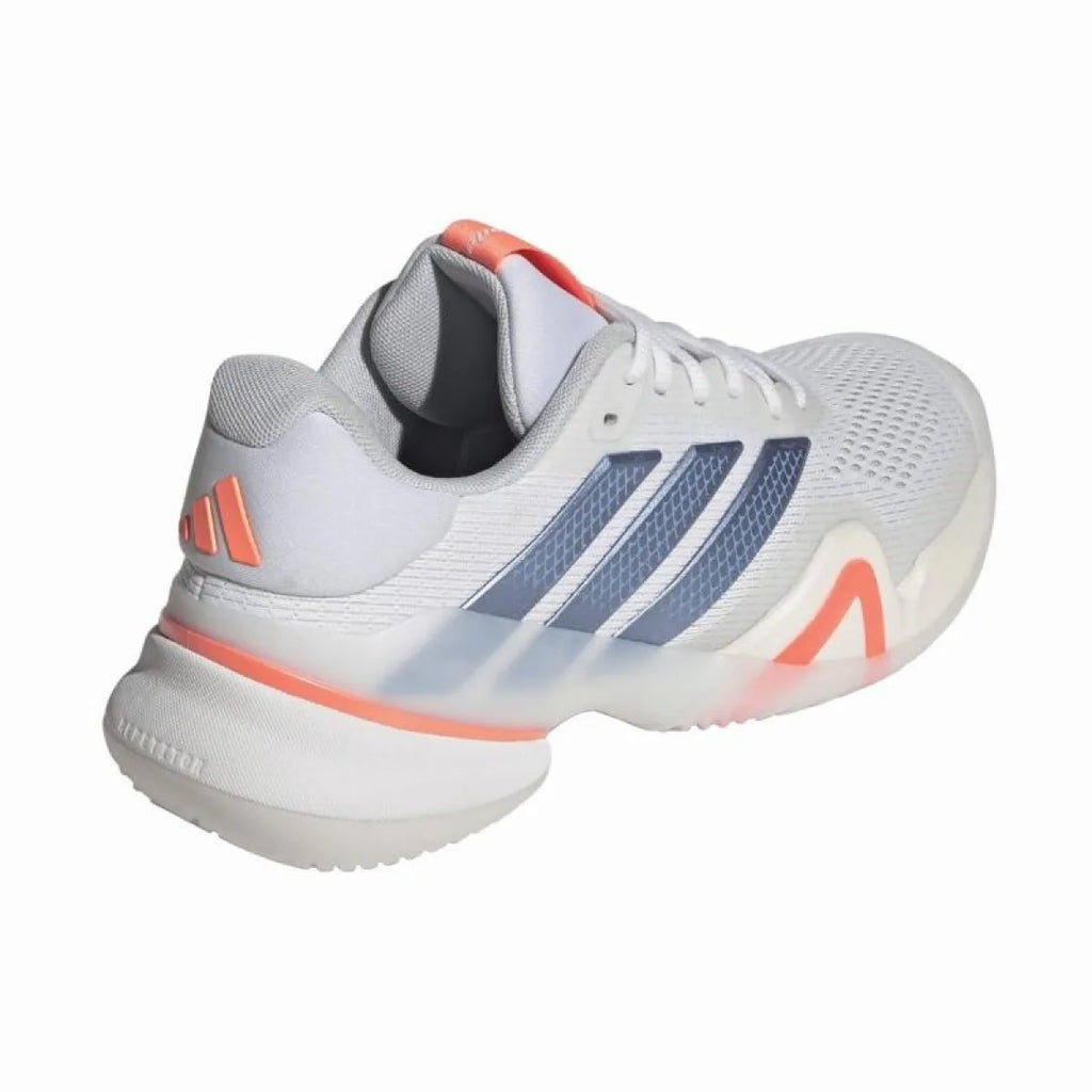Chaussures padel Adidas Barricade 14 blanc bleu orange Mujer — vue détail 2