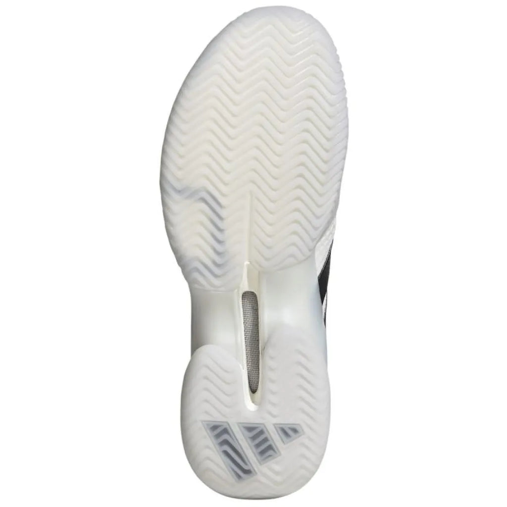 Chaussures padel Adidas Barricade 14 blanc noir — vue de profil