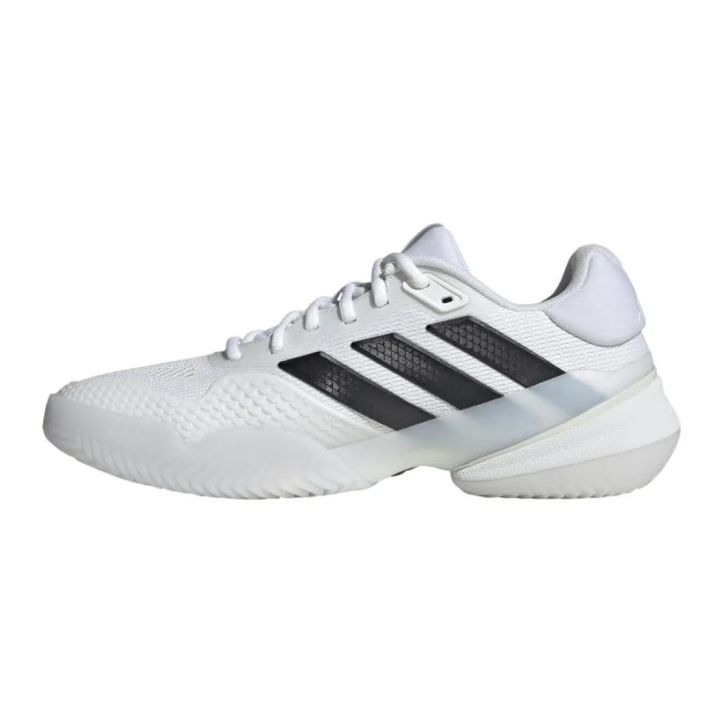 Chaussures padel Adidas Barricade 14 blanc noir — vue de profil 2