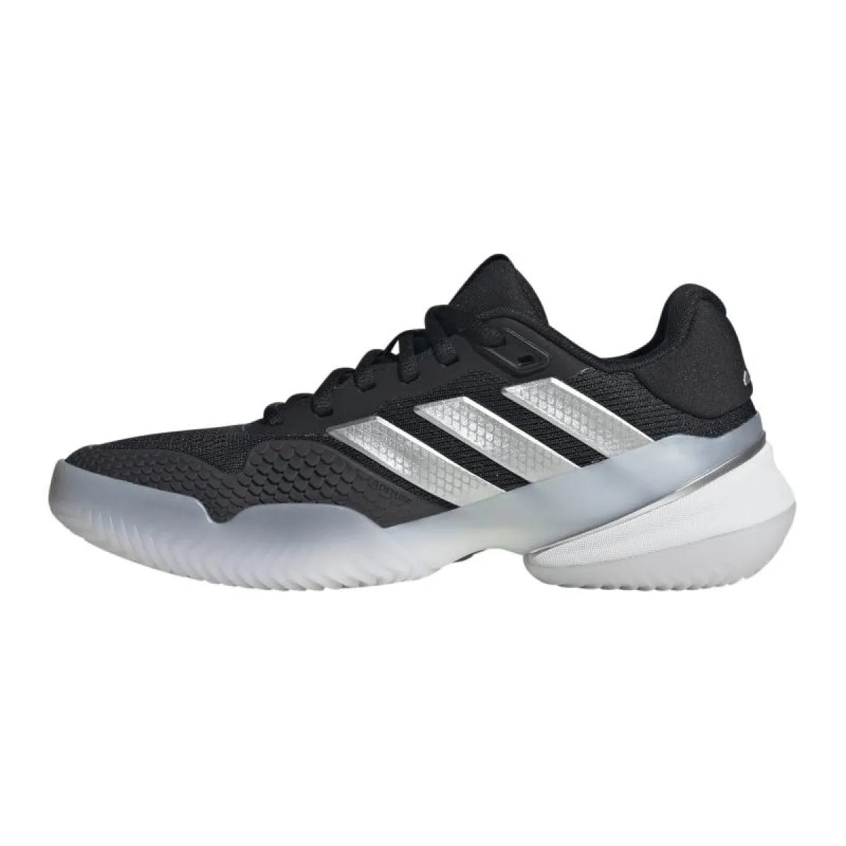 Chaussures padel Adidas Barricade 14 noir argent Mujer — vue de profil 2
