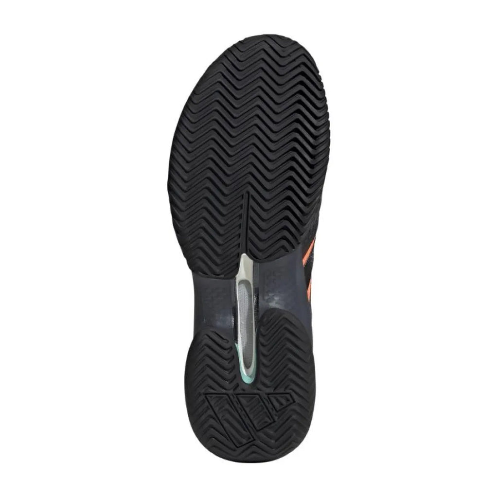 Chaussures padel Adidas Barricade 14 orange noir Aqua — vue de profil