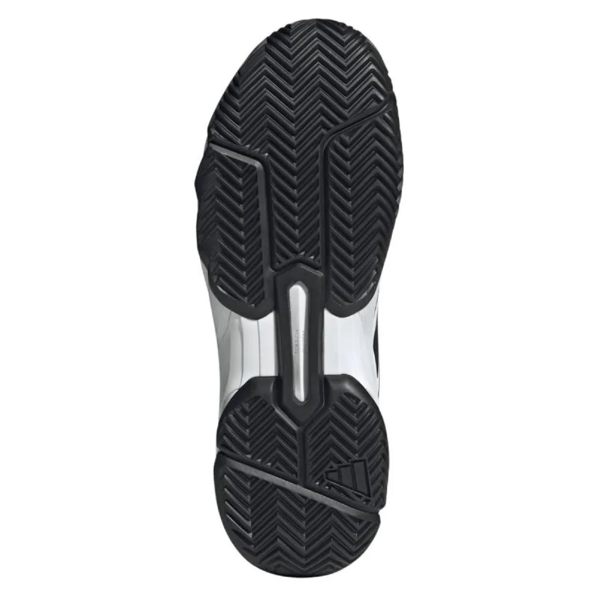 Chaussures padel Adidas CourtJam Control 3 blanc — vue de profil