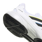 Chaussures padel Adidas CourtJam Control 3 blanc — vue en perspective