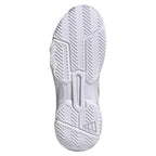Chaussures padel Adidas CourtJam Control 3 blanc argent femme — vue de profil