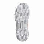 Chaussures padel Adidas CourtJam Control 3 blanc orange Mujer — vue de profil