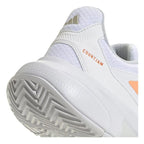 Chaussures padel Adidas CourtJam Control 3 blanc orange Mujer — vue de dessus