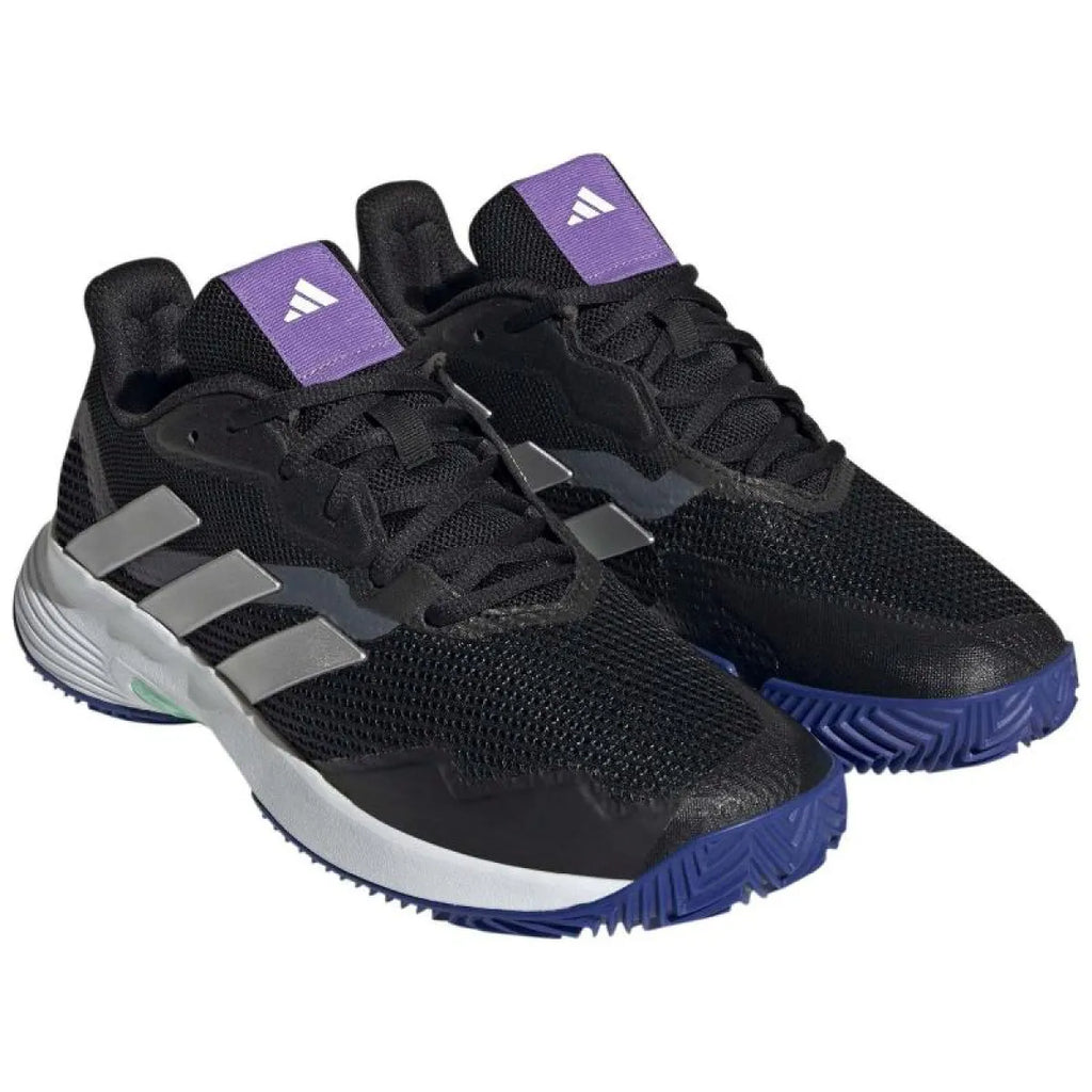 Chaussures padel Adidas CourtJam Control noir Nucleo argent Mujer — vue détail 1