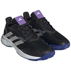 Chaussures padel Adidas CourtJam Control noir Nucleo argent Mujer — vue détail 1