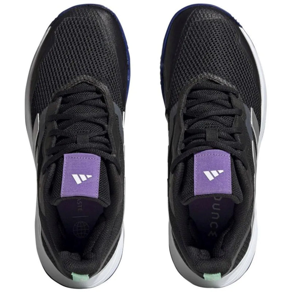Chaussures padel Adidas CourtJam Control noir Nucleo argent Mujer — vue en perspective