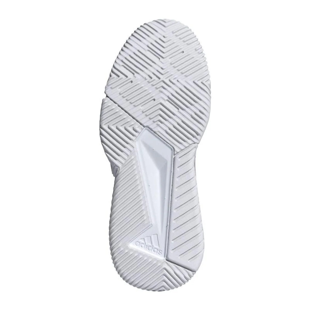 Chaussures padel Adidas Courtquick Padel blanc gris Mujer — vue de profil