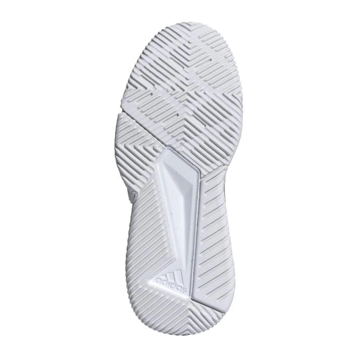 Chaussures padel Adidas Courtquick Padel blanc gris Mujer — vue de profil