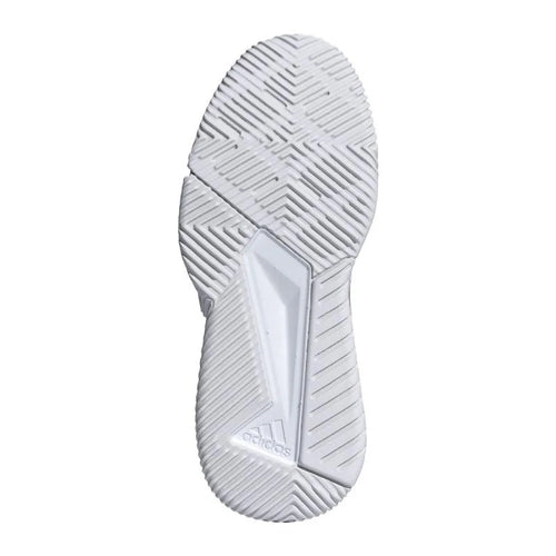 Chaussures padel Adidas Courtquick Padel blanc gris Mujer — vue de profil