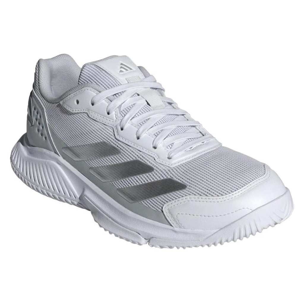 Chaussures padel Adidas Courtquick Padel blanc gris Mujer — vue détail 1