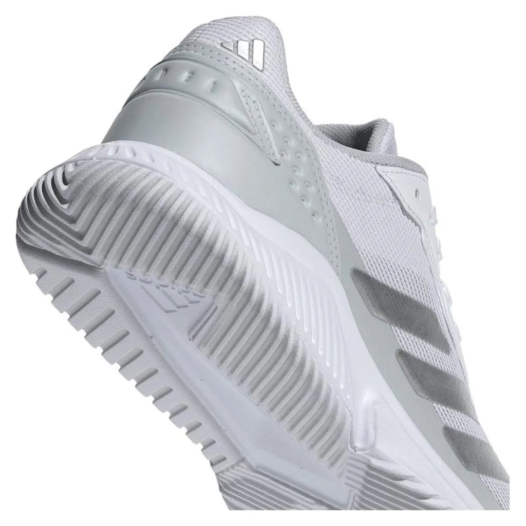 Chaussures padel Adidas Courtquick Padel blanc gris Mujer — vue de dessus