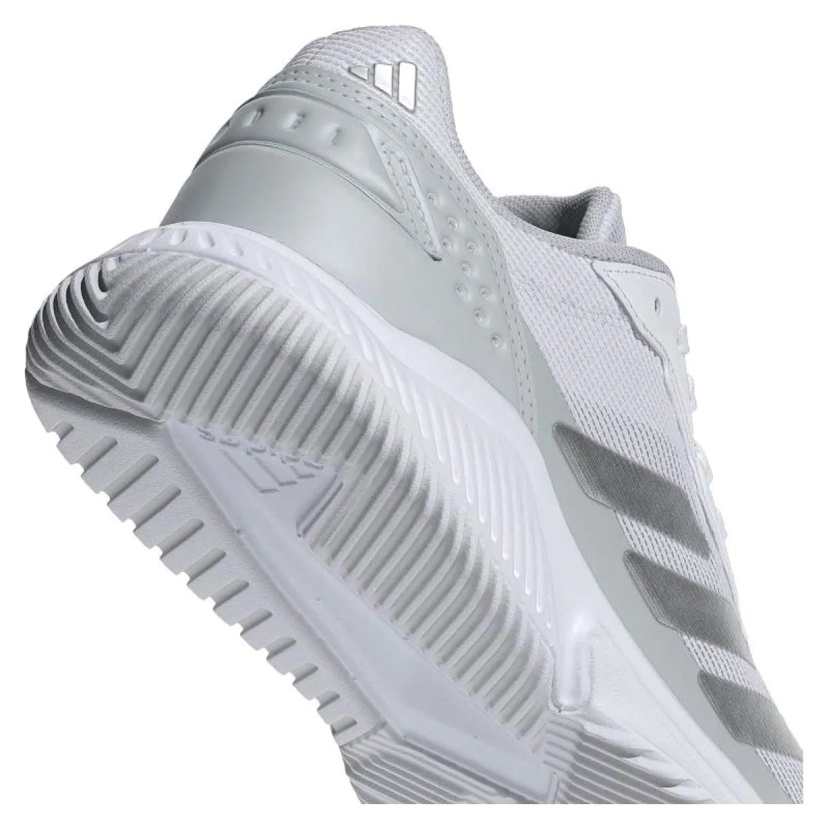 Chaussures padel Adidas Courtquick Padel blanc gris Mujer — vue de dessus