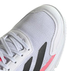 Chaussures padel Adidas Courtquick Padel blanc rose — vue détail 2