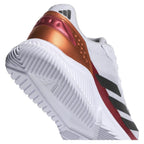 Chaussures padel Adidas Courtquick Padel blanc rouge Cobre — vue de dessus